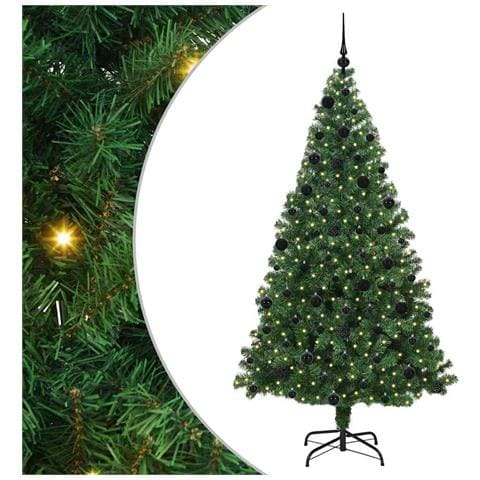 Albero di Natale artificiale con 300 LED Verde 210 cm - Foto 1