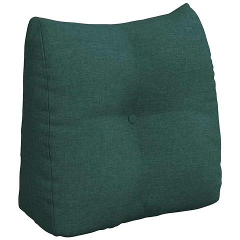 Cuscino per Schiena Verde Scuro 45 x 24 x 50 cm Tessuto - Foto 1
