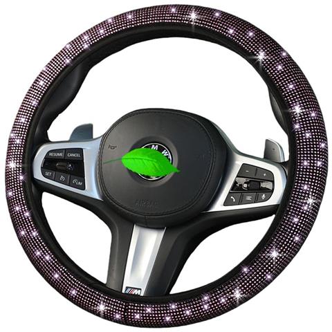 Coprivolante Elastico In Suede Con Diamanti - Misura Universale, Presa Migliorata - Foto 1
