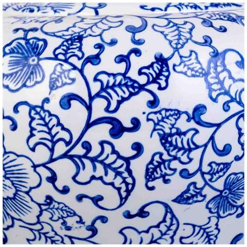 Vaso In Ceramica Bianca E Blu, D23x28h Cm - Foto 7