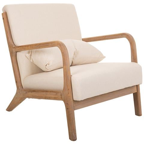 Poltrona In Legno Marrone 66x85x74 - Foto 1