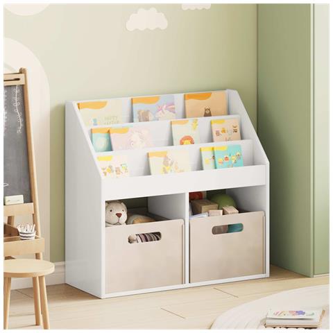 Libreria per Bambini Bianco Lucido 72,5 x 29,5 x 69 cm - Foto 2