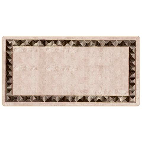 Runner Tappeto MARSA Nero 100 x 200 cm Poliestere e PVC - Foto 1