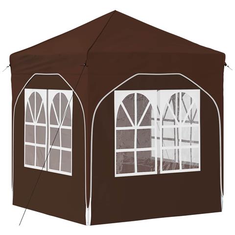 Tenda per feste a pop-up 192 x 192 x 245 cm Marrone - Foto 9
