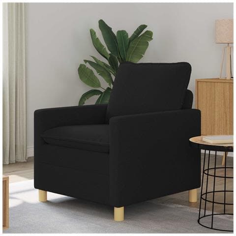 Divano Nero 76 x 81 x 87,5 cm Tessuto - Foto 2
