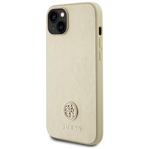 Guess Odinis 4g Metallico Con Logo Strass Per Iphone 15 - Dorato - Foto 2