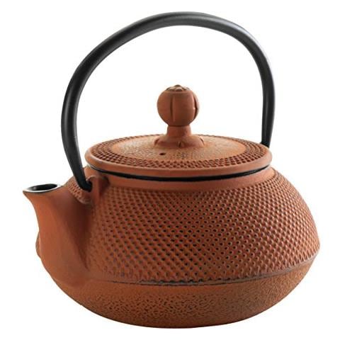 68666 - Teiera in ghisa Bamboo, 0,6 litri - Arancione - Foto 1