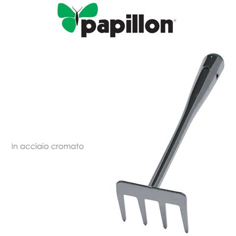Rastrello 4 denti Papillon in acciaio cromato - Foto 2