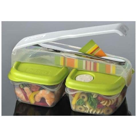 Break Doppio Contenitore Con Portaposate Colori Assortiti - Foto 2