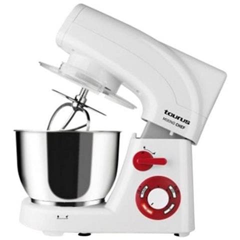 Mixing Chef Robot da Cucina S0400886 con Capacità 5.5 Litri 6 Velocità e Turbo Potenza 1200 W Colore Bianco / Inox - Foto 2