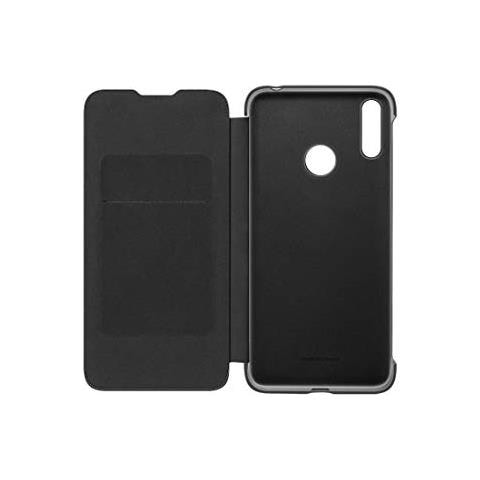 Flip Cover Originale Y7 2019, Colore Nero in Eco Pelle - Foto 2