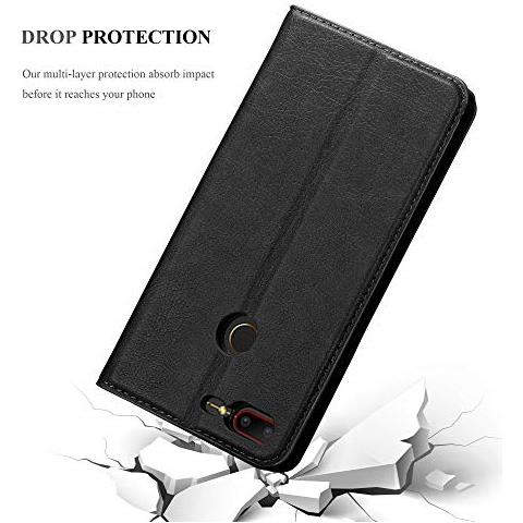 Custodia Compatibile Con Zte Nubia N3 In Nero Di Notte - Coperchio Protettiva Con Chiusura Magnetica, Funzione Stand E Tasca Per Le Carte - Foto 2