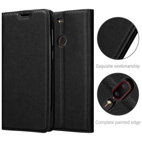 Custodia Compatibile Con Zte Nubia N3 In Nero Di Notte - Coperchio Protettiva Con Chiusura Magnetica, Funzione Stand E Tasca Per Le Carte - Foto 10
