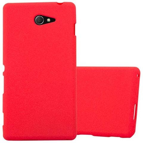 Custodia Compatibile Con Sony Xperia M2 / M2 Aqua In Frost Rosso - Coperchio Protettivo In Silicone Tpu Flessibile - Foto 2