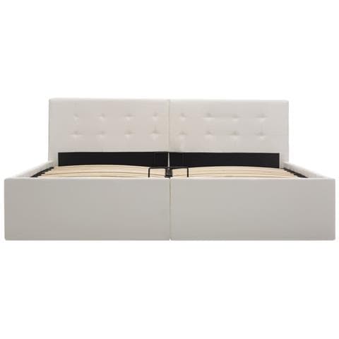 Giroletto Con Contenitore Idraulico Bianco Similpelle 160x200 Cm - Foto 10