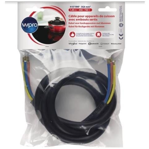 Cavo di Alimentazione Wpro CAB360/1 32A da 1.45 m Colore Nero - Foto 1