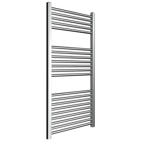 Termoarredo Bagno Scaldasalviette Acciaio Radiatore Calorifero Termosifone Cromo Cromato *** Misure : H1120xl600xi550 21 Tubi - Foto 2