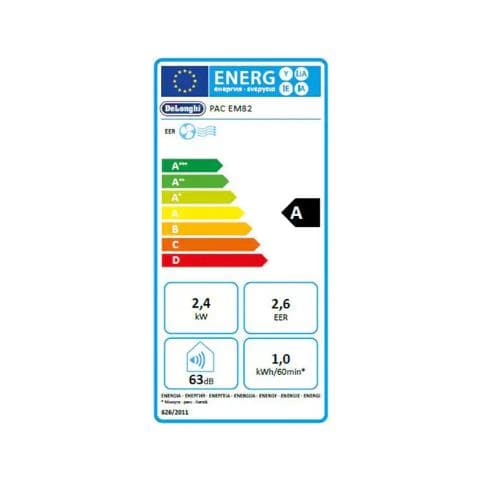 Condizionatore Portatile Monoblocco PAC EM82 9400 Btu / h Classe A - Foto 6