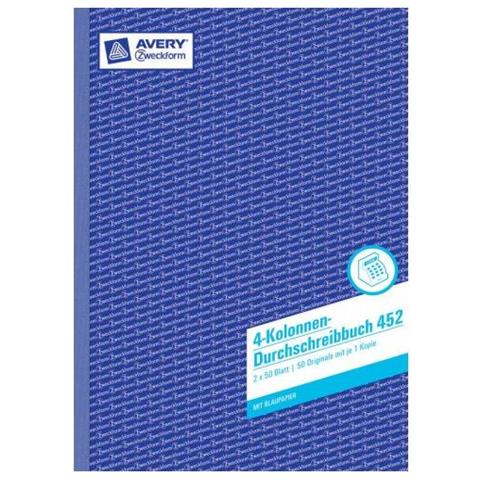 Zweckform Formularbuch ""4 Kolonnen-durchschreibbuch - Fr Den Markt: D - L - A (452)  - Foto 2