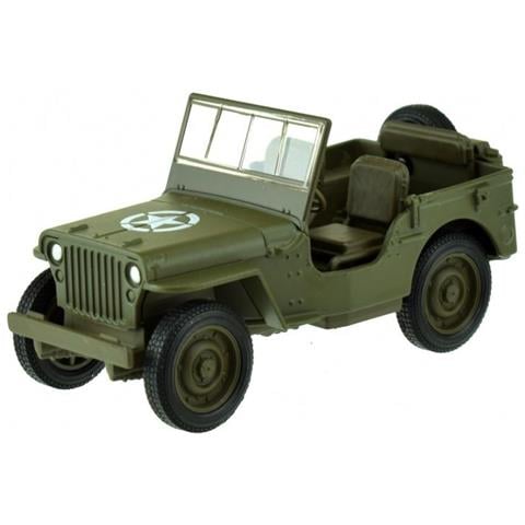 Modellino In Scala Jeep Willys Mb 1:34 Modellino Verde 12 Cm - Foto 1