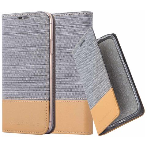 Custodia Compatibile Con Apple Iphone 13 Pro In Grigio Chiaro Marrone - Coperchio Protettiva Con Chiusura Magnetica, Funzione Stand E Tasca Per Le Carte - Foto 1