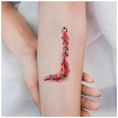 Tatuaggi Temporanei Per Halloween 10 Fogli Multicolor - Foto 5