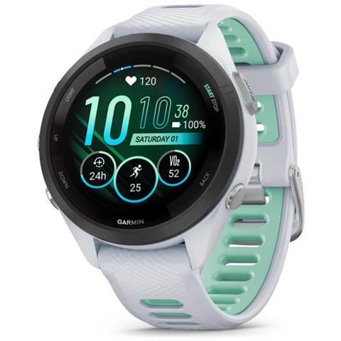 Forerunner 265s 2,79 Cm (1.1"") Amoled 42 Mm Digitale 360 X 360 Pixel Touch Screen Nero, Bianco Wi-fi Gps (satellitare) - Foto 1