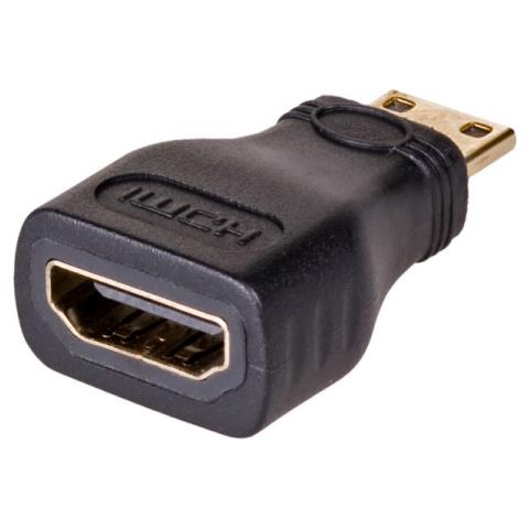 AK-AD-04 adattatore per inversione del genere dei cavi HDMI Type A (Standard) HDMI Type C (Mini) Nero, Oro - Foto 2