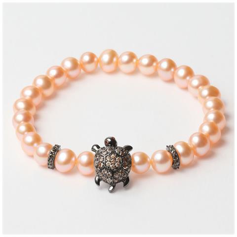 Bracciale Donna Jla-br-turtle-4-pe Marrone Arancio Argento Puro 16 Mm - Foto 1