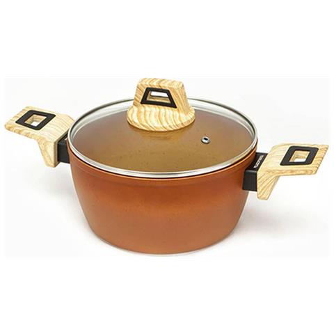 Casseruola Con Coperchio Amercook Terracotta (ø 20 Cm) - Foto 1