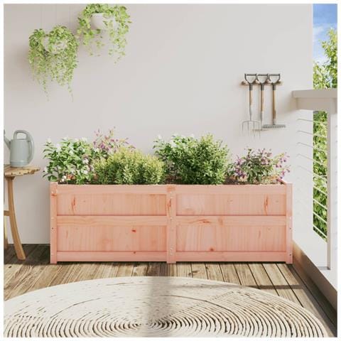 Fioriera Da Giardino 150x50x50 Cm In Legno Massello Di Douglas - Foto 3