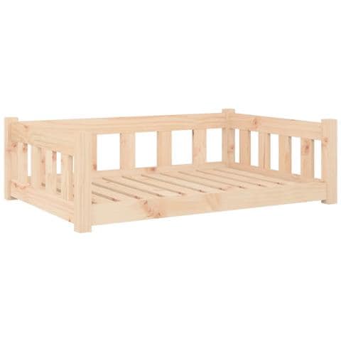 Cuccia Per Cani 95,5x65,5x28 Cm In Legno Massello Di Pino - Foto 1