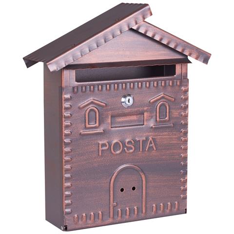 Cassetta Postale A Casetta In Ferro Battuto L28xp8xh34 Brixo - Foto 1