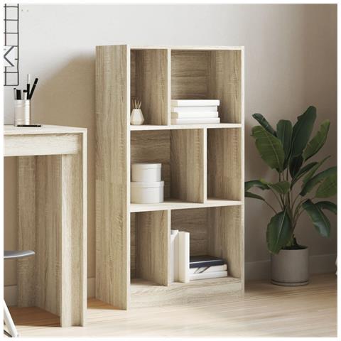 Libreria Rovere Sonoma 57x28,5x107,5 Cm In Legno Multistrato - Foto 3