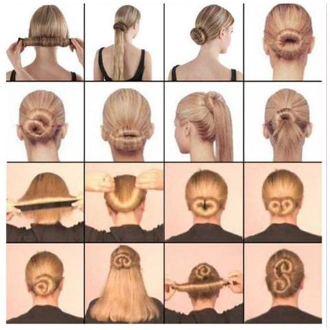 2 Nuovi Strumenti Per Acconciature Twist Francesi Per Creare Panini Per Capelli Dark Coffee - Foto 2