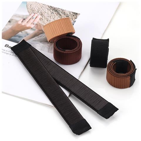 2 Nuovi Strumenti Per Acconciature Twist Francesi Per Creare Panini Per Capelli Dark Coffee - Foto 3