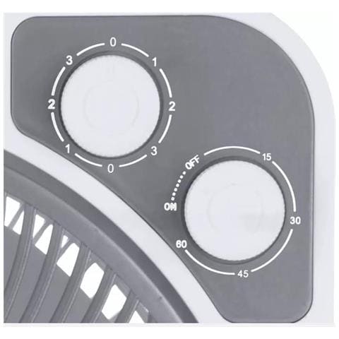 Ventilatore a Terra BF3035 con 3 Livelli di Velocità Timer 60 Minuti Rotante 360° Potenza 45 W Colore Bianco / Grigio - Foto 3