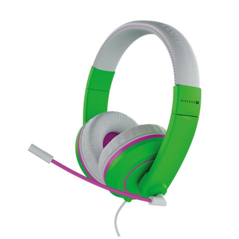 XH100 S Cuffie a Padiglione con Microfono Connessione USB Colore Verde /Rosa - Foto 1