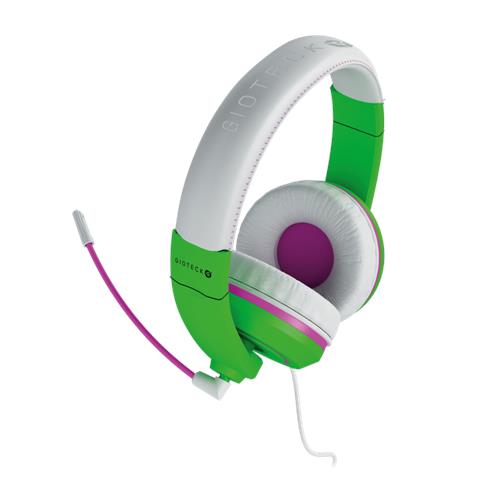 XH100 S Cuffie a Padiglione con Microfono Connessione USB Colore Verde /Rosa - Foto 2