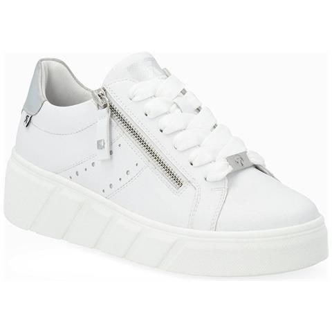 Leisure Trainers White Sneakers Pelle Scarpe Donna Bianco Eu 39, W0505-80 - Foto 1