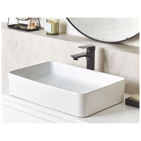Lavabo Bagno Ceramica Bianco 51 X 34 Cm Chivana - Foto 1