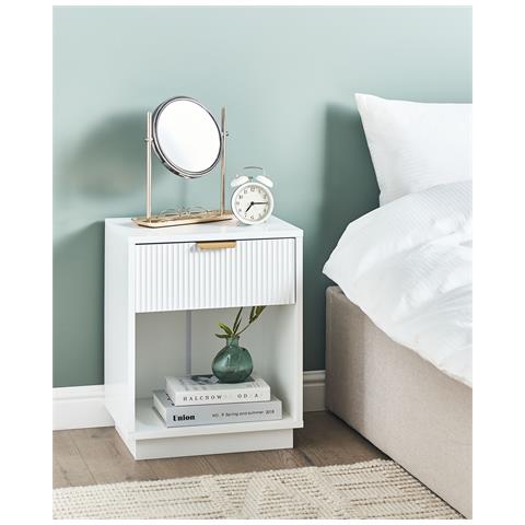 Comodino 1 Cassetto Summerville Bianco - Foto 1