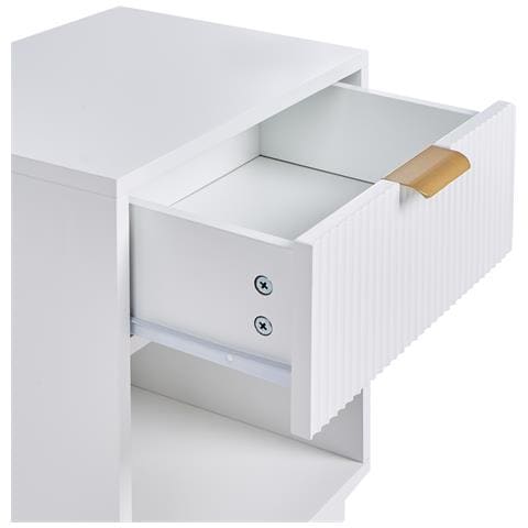 Comodino 1 Cassetto Summerville Bianco - Foto 7