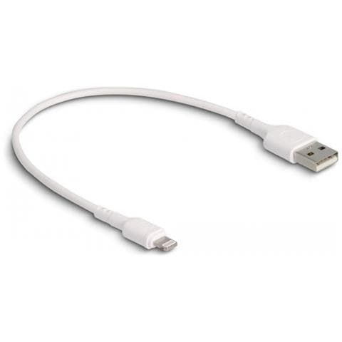 Cavo di ricarica USB per iPhone, iPad, iPod bianco da 30 cm - Foto 1