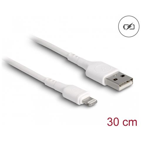 Cavo di ricarica USB per iPhone, iPad, iPod bianco da 30 cm - Foto 2