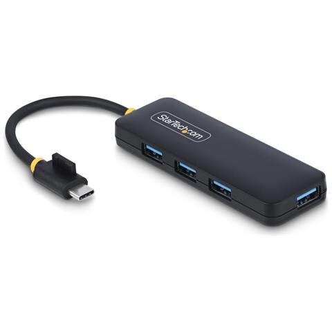 Hub USB-C a 4 porte, 5 Gbps, alimentato via bus, mini hub USB da viaggio /portatile, splitter USB 3.0 multiporta, protezione da sovracorrente (OCP) - Foto 1