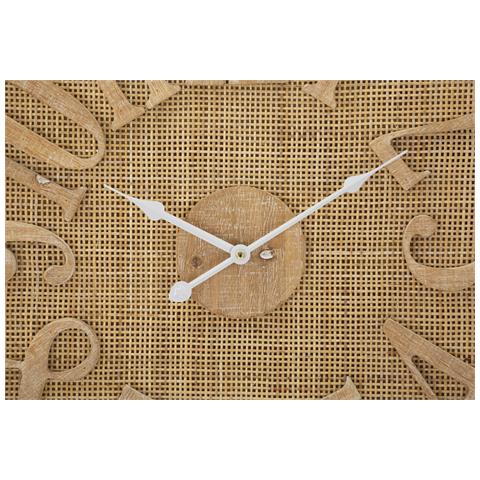 Orologio Da Parete Mf233 - Marrone - Rattan - 60x4,5x60 Cm - Foto 2