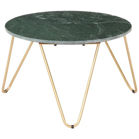 Lusso Casadino -  Tavolino Da Salotto Verde 65x65x42 Cm Pietra Vera Testura Marmo - Foto 2