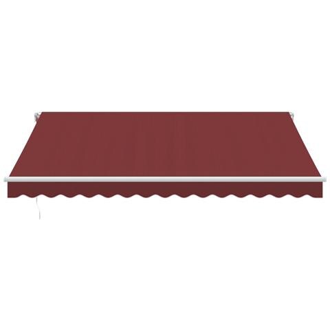 Lusso Casadino -  Tenda Da Sole Retrattile Manuale Bordò 400x300 Cm - Foto 2