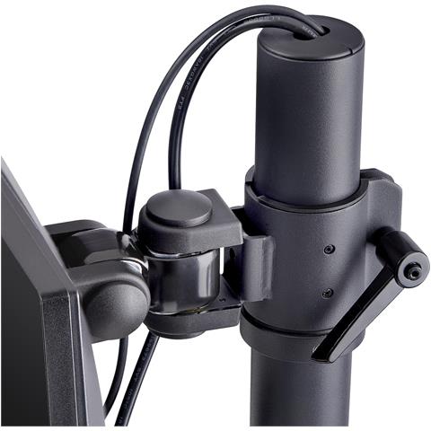 StarTech.com Supporto da scrivania per 2 monitor impilati verticalmente, doppio 49", capacità totale 32 kg, morsetto a C, sistema VESA a sgancio rapido, schermo panoramico 16:9/ultrawide 32:9, TAA - Foto 10
